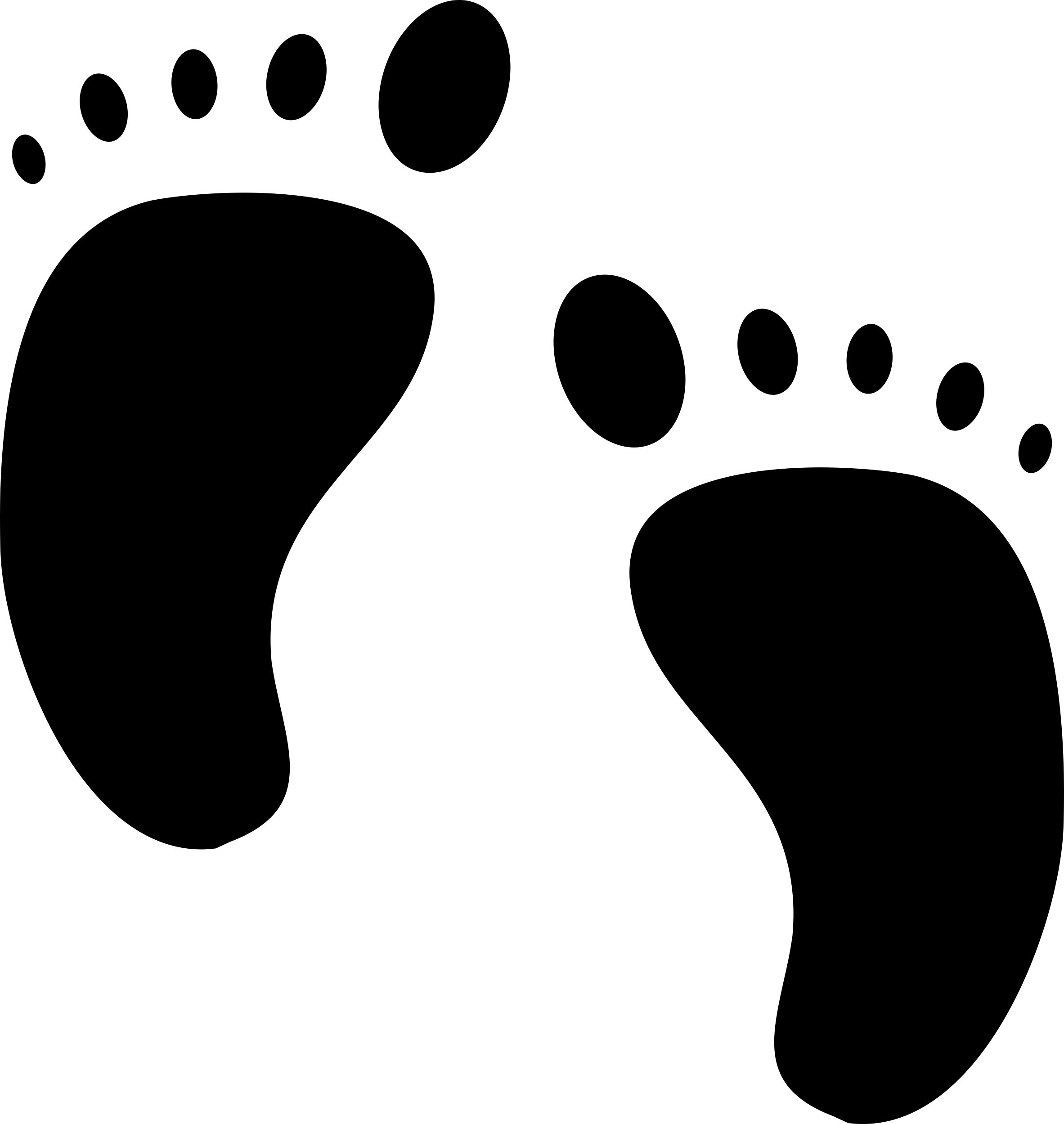 Human Foot Prints Tracing Svg Vector Free Vectors